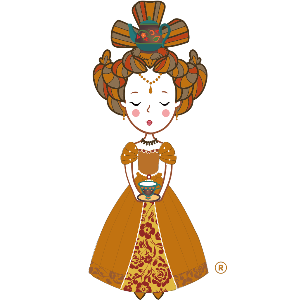 Black Tea tea lady illustration
