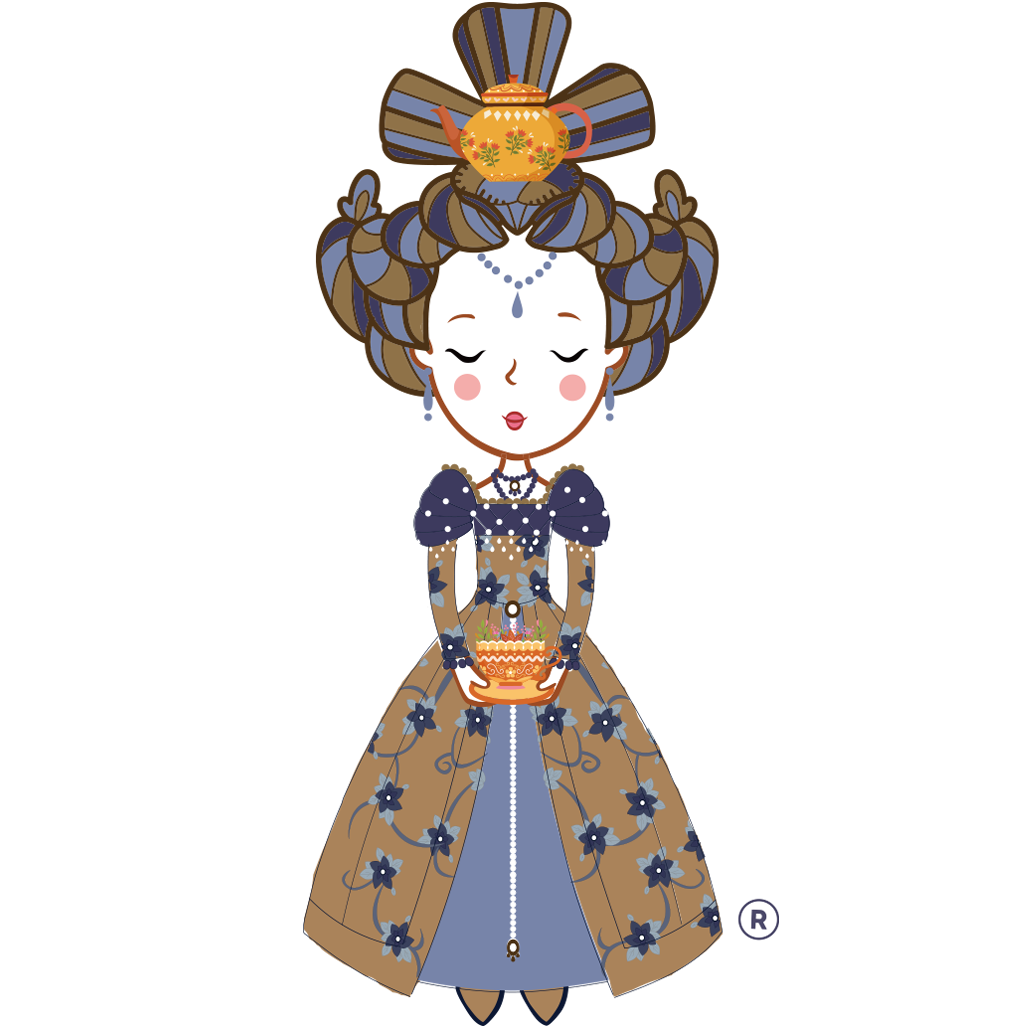 High Mountain Tea tea lady illustration